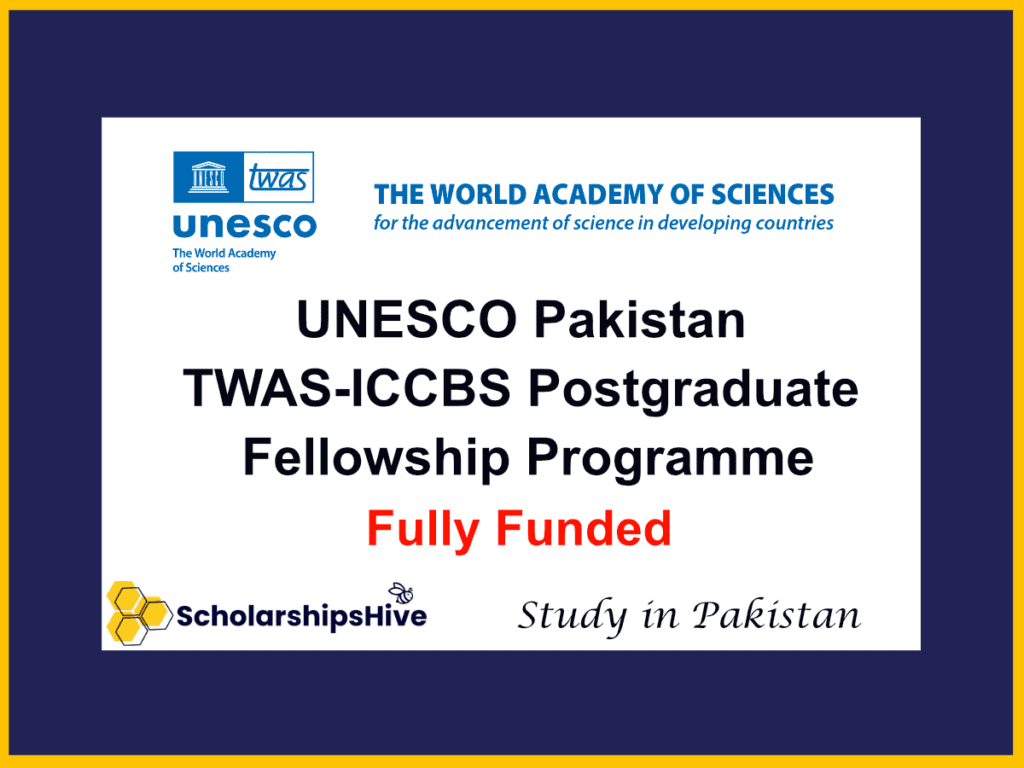 Unesco Pakistan twas-iccbs scholarship