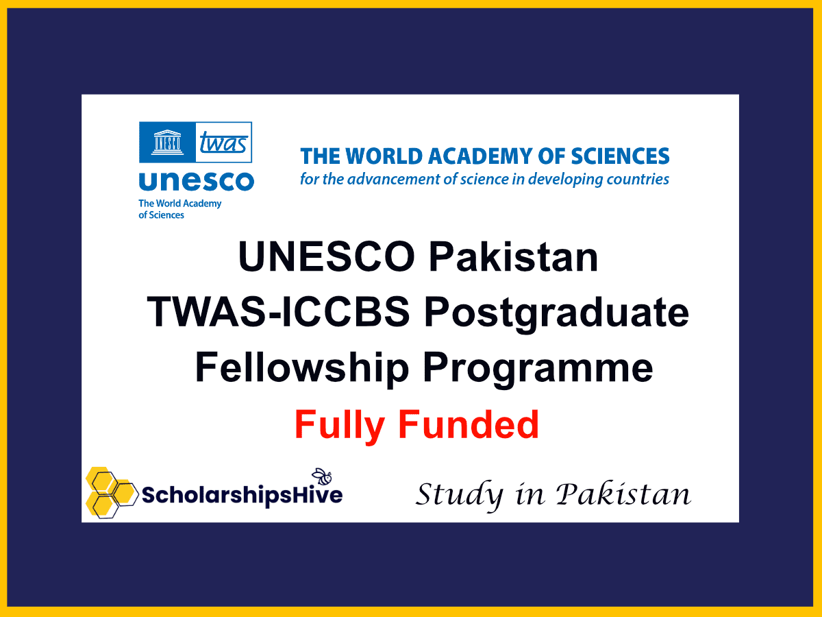 Unesco Pakistan twas-iccbs scholarship