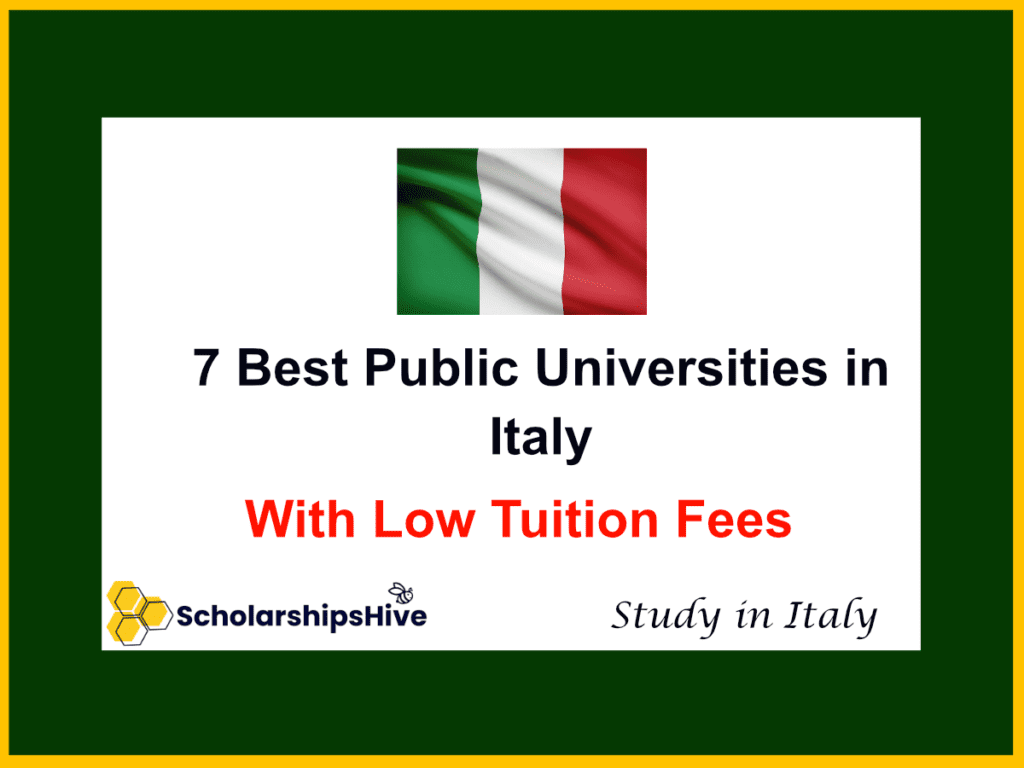 7 Best Public Universities in Italy with Low Tuition Fees