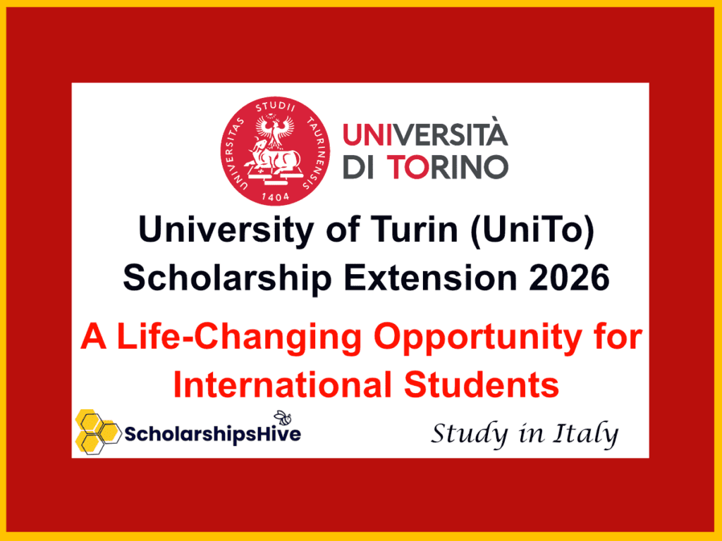 University of Turin UniTo Scholarship 2026 application guide for international students