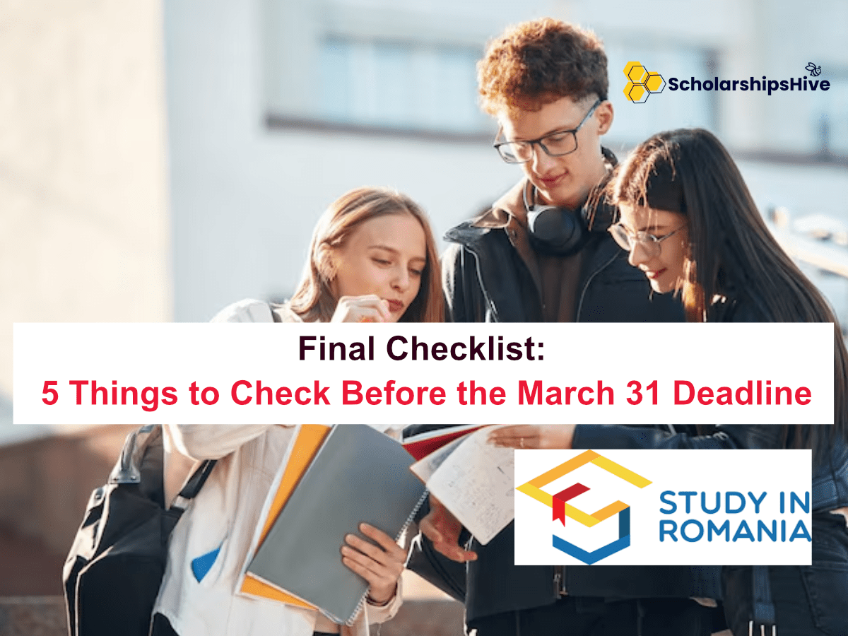 Final Checklist: 5 Things to Check Before the March 31 Deadline