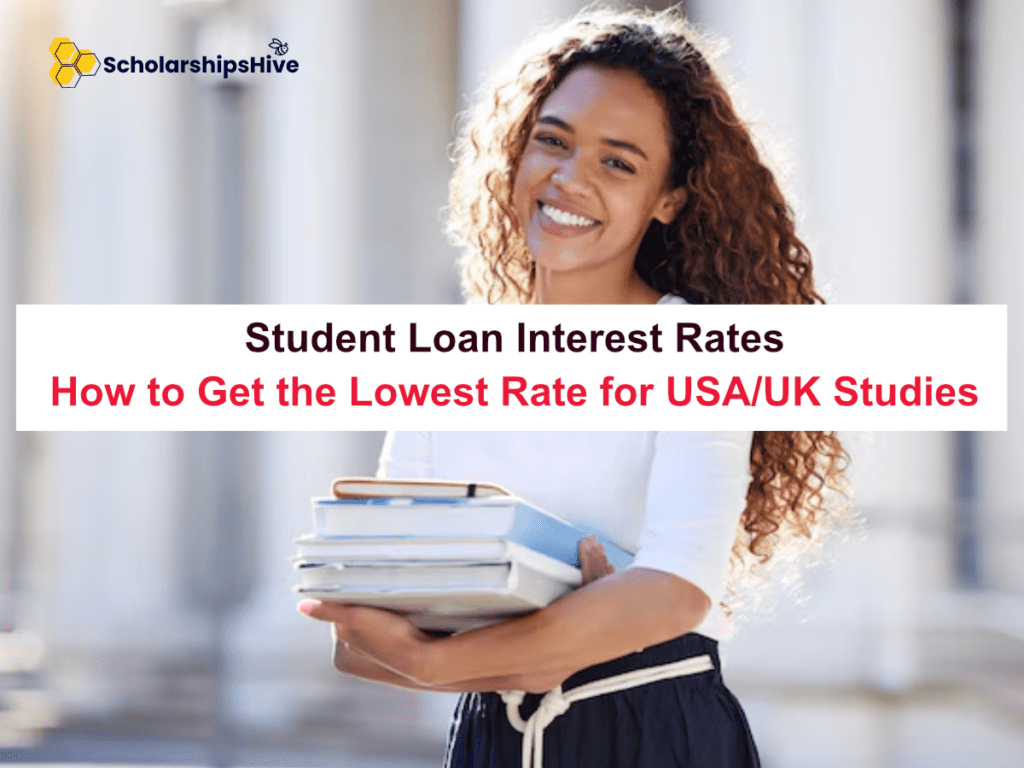Comparison of international student loan interest rates for featuring MPOWER and Prodigy Finance.