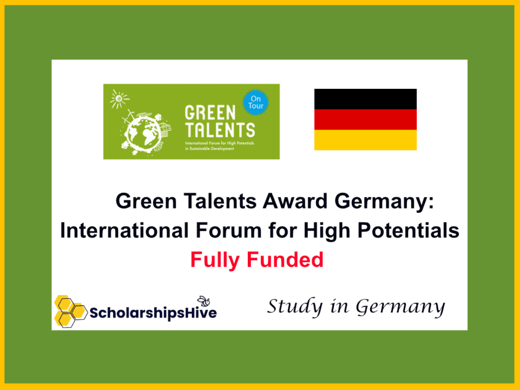 Green Talents Award Germany: Fully Funded International Forum for High Potentials