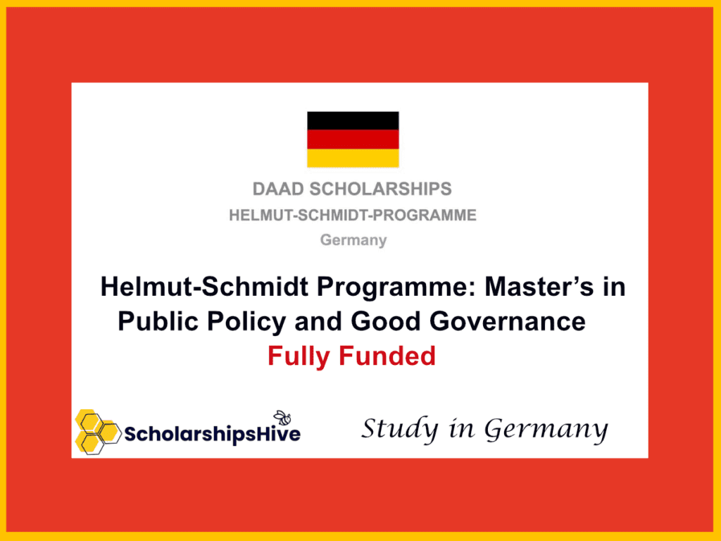 Helmut-Schmidt Programme: Master’s in Public Policy and Good Governance | Germany | Fully Funded