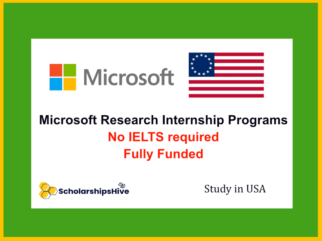Microsoft Research Internship Programs USA