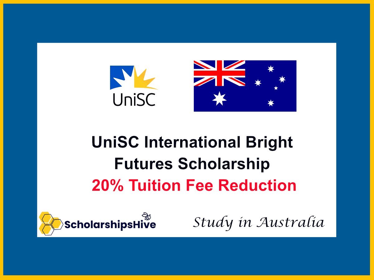 UniSC International Bright Futures Scholarship, Australia: 20% Tuition Fee Reduction