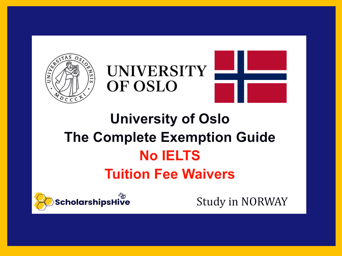 University of Oslo Tuition Fee Waivers Norway
