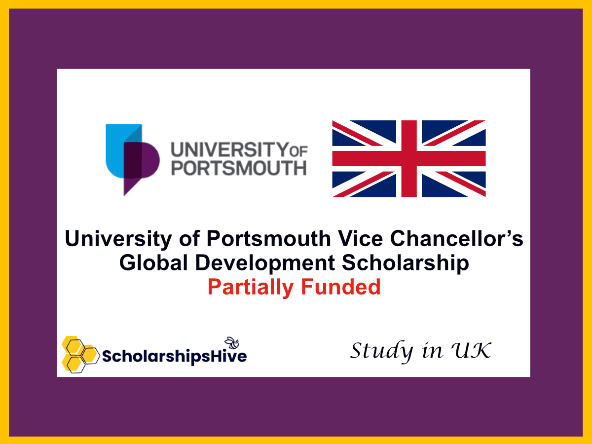 University of Portsmouth Vice Chancellor’s Global Development Scholarship, United Kingdom: Partial Tuition Fee Waiver