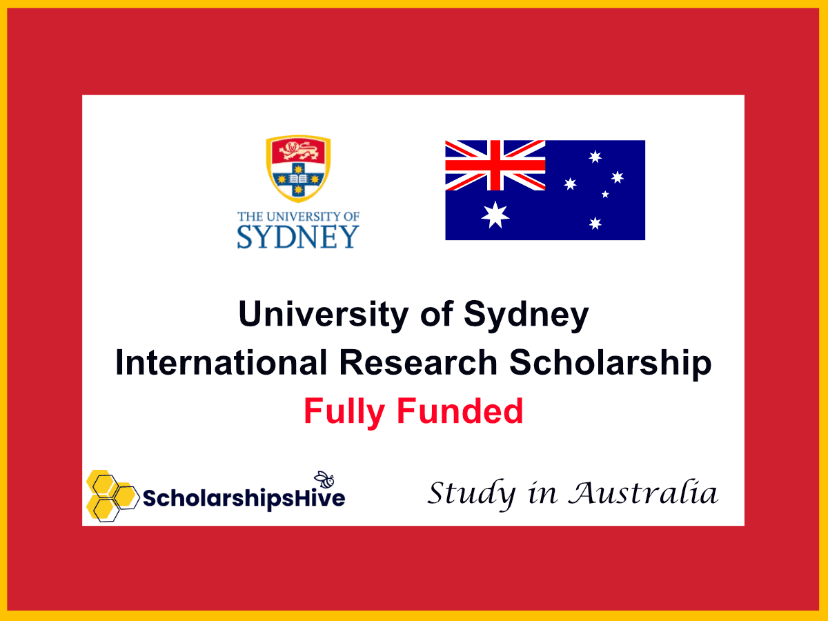 University of Sydney International Research Scholarship (RTP) in Australia : Fully Funded