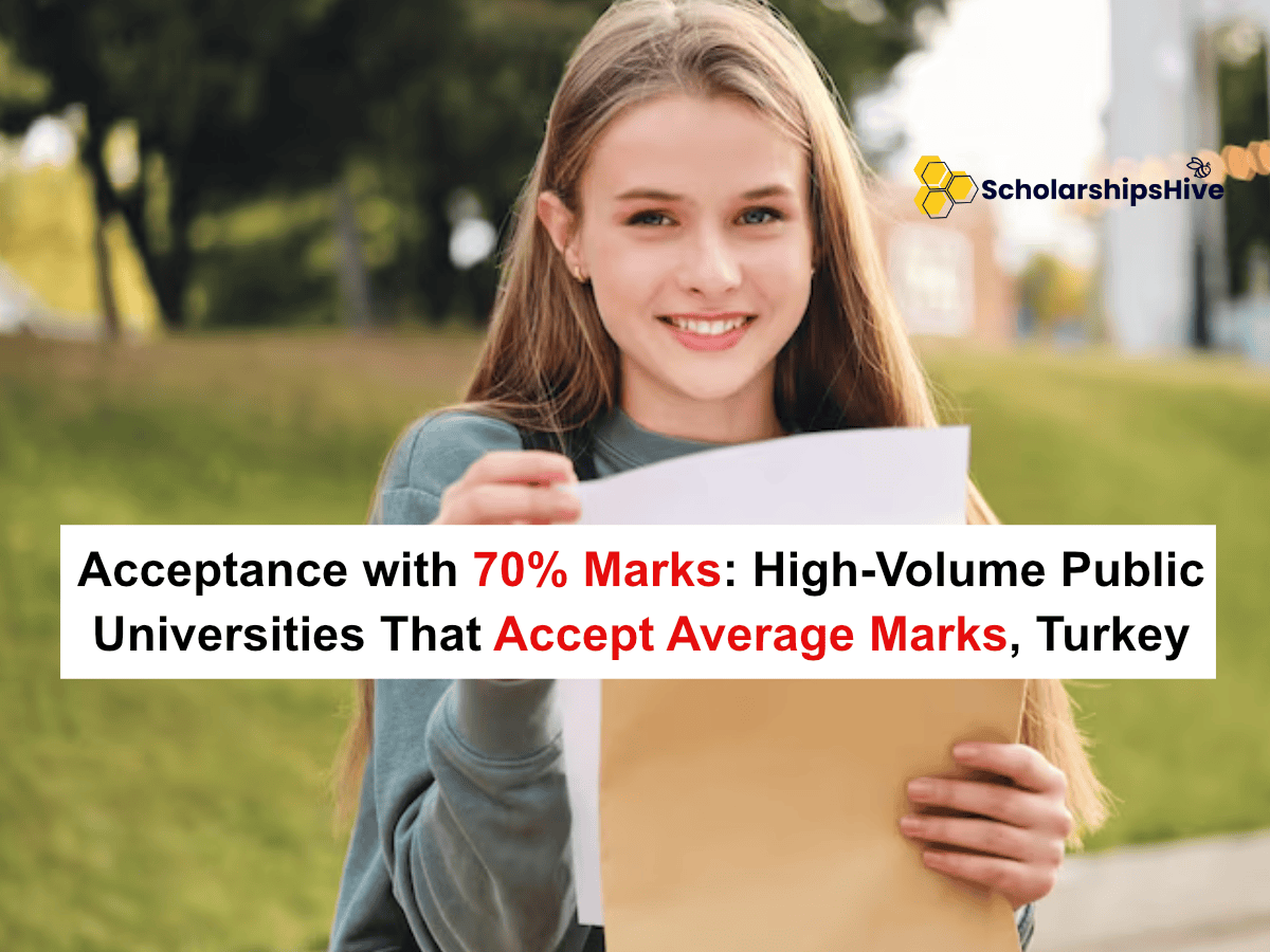 Acceptance with 70% Marks: High-Volume Public Universities That Accept Average Marks, Turkey