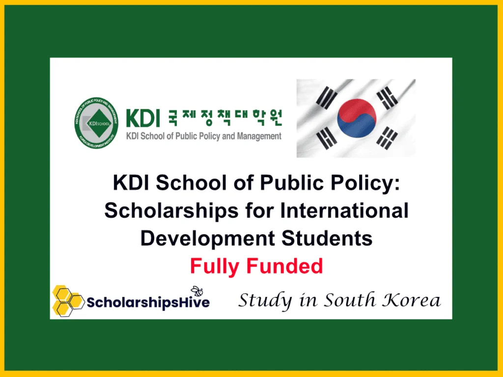 KDI School of Public Policy: Scholarships for International Development Students, South Korea | Fully Funded