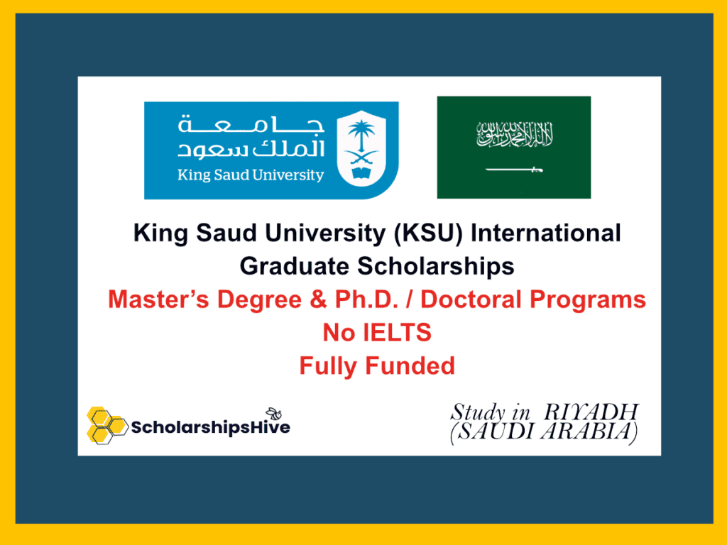 King Saud University (KSU) International Graduate Scholarships in Saudi Arabia
