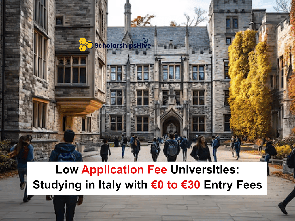 Low Application Fee Universities: Studying in Italy with €0 to €30 Entry Fees