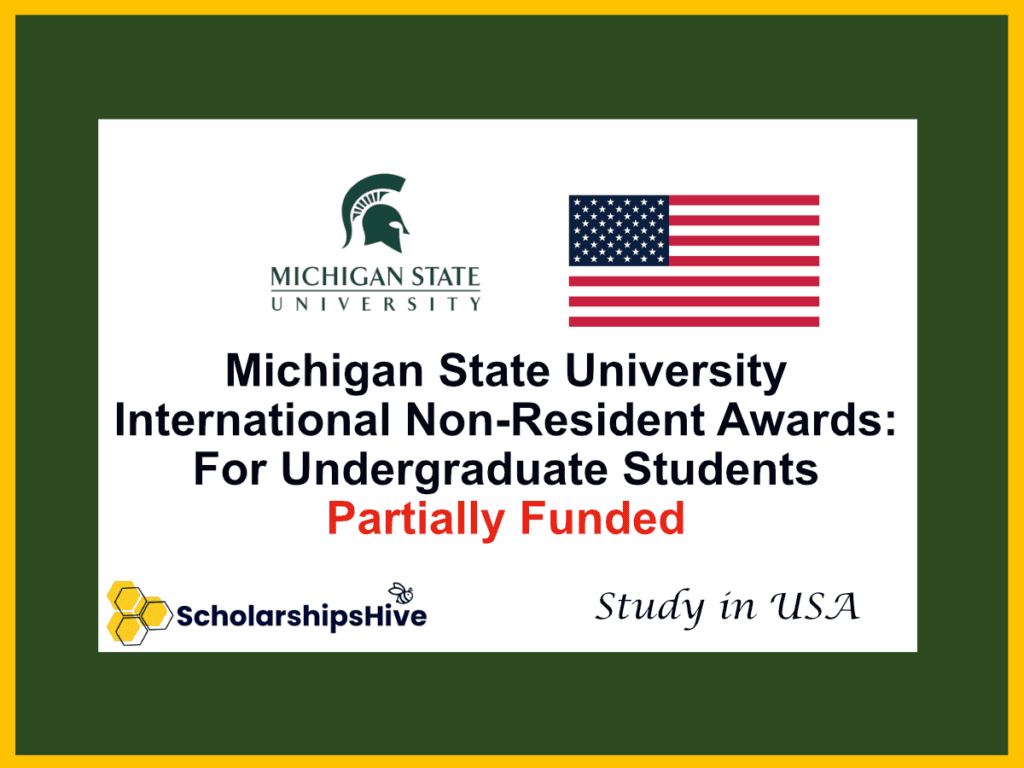 Michigan State University International Non-Resident Awards: Institutional Program For Undergraduate Students, USA | Partially Funded