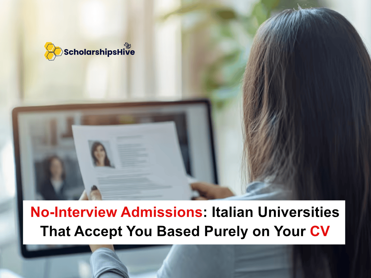 No-Interview Admissions: Italian Universities That Accept You Based Purely on Your CV