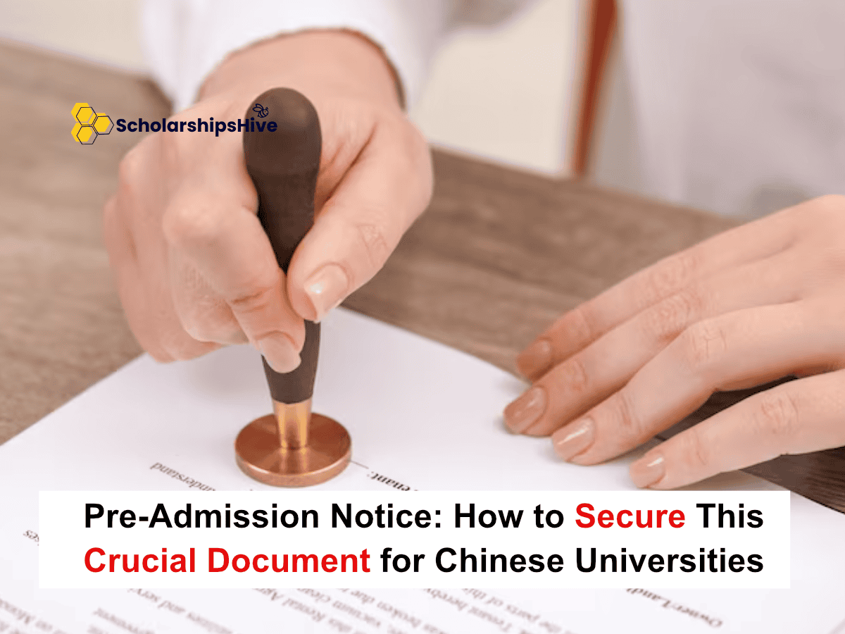 Pre-Admission Notice: How to Secure This Crucial Document for Chinese Universities