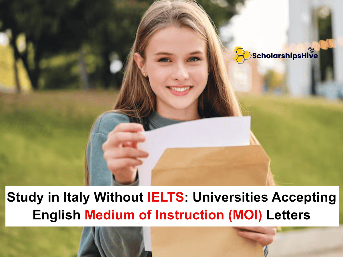 Study in Italy Without IELTS: Universities Accepting English Medium of Instruction (MOI) Letters