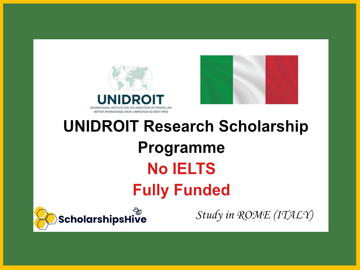 UNIDROIT Research Scholarship Programme Rome Italy