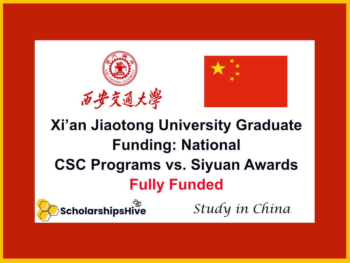 Xi’an Jiaotong University Graduate Funding: National CSC Programs vs. Siyuan Awards, China | Fully Funded