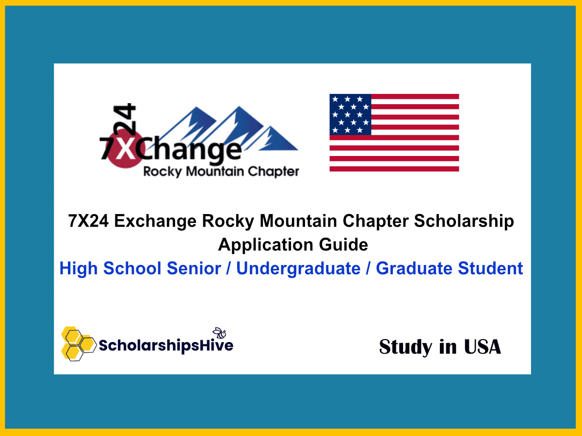 7X24 Exchange Rocky Mountain Chapter Scholarship USA Application Guide