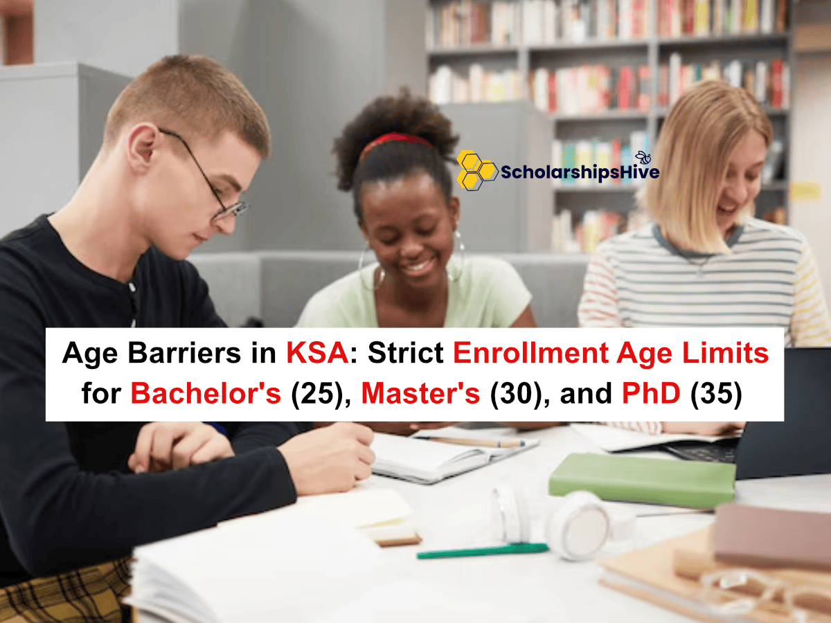Age Barriers in KSA: Strict Enrollment Age Limits for Bachelor's (25), Master's (30), and PhD (35) | Fully Funded