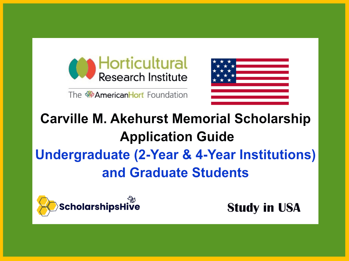 Carville M. Akehurst Memorial Scholarship in USA Application Guide