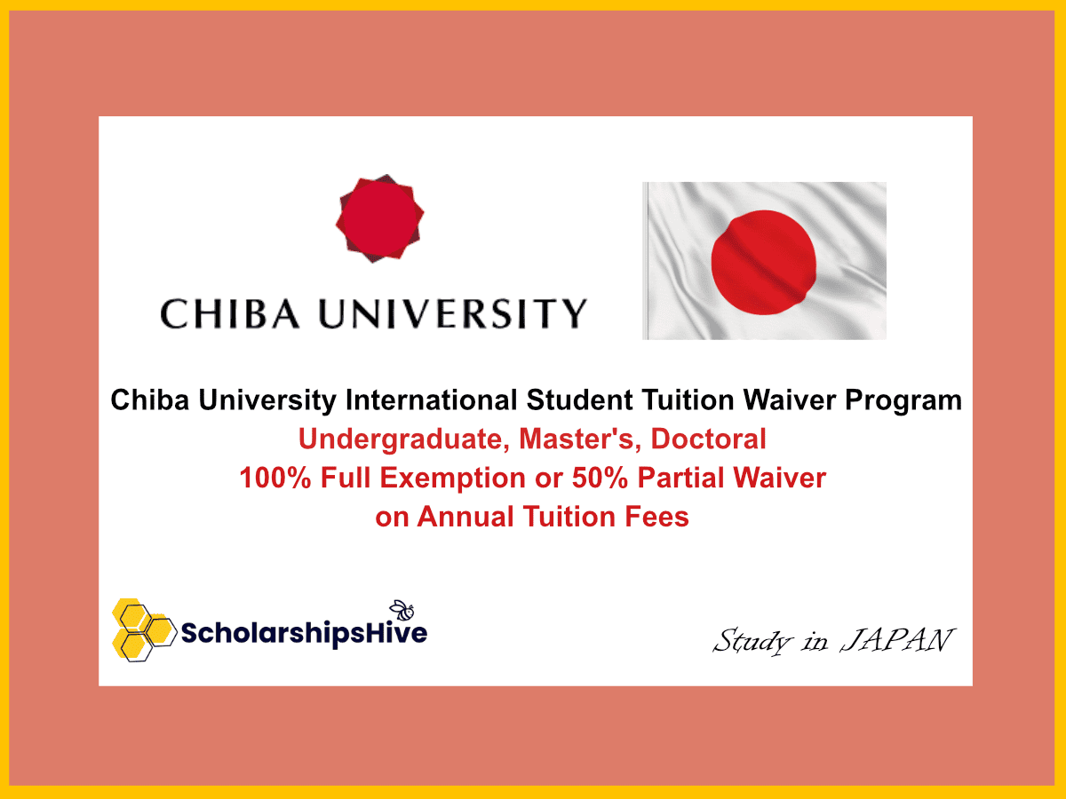 Chiba University International Student Tuition Waiver Program
