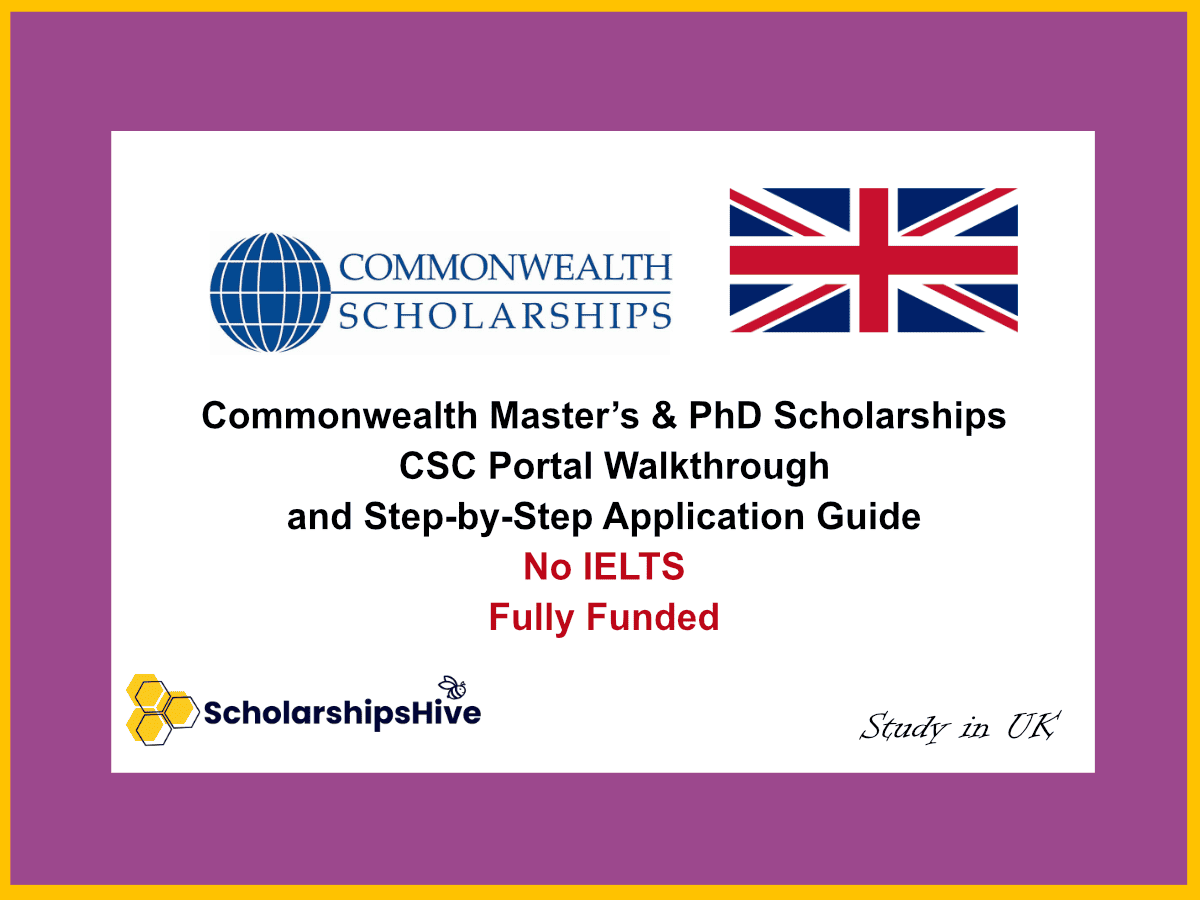 Commonwealth Master’s & PhD Scholarships UK