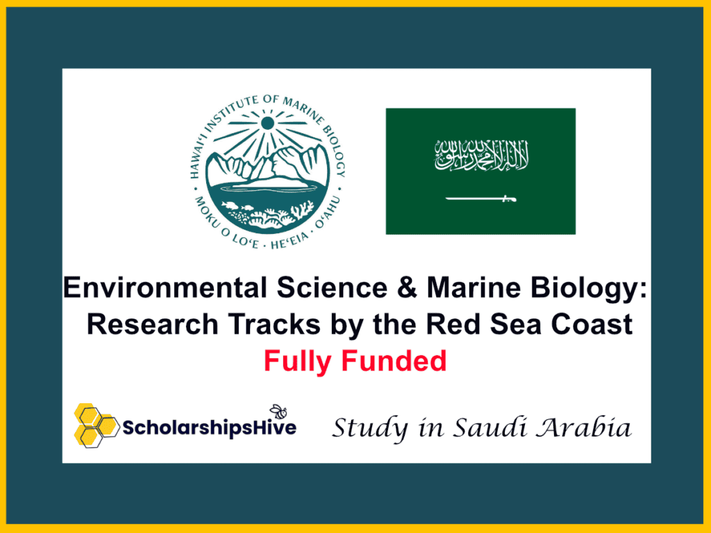 Environmental Science & Marine Biology: Research Tracks by the Red Sea Coast, Saudi Arabia | Fully Funded