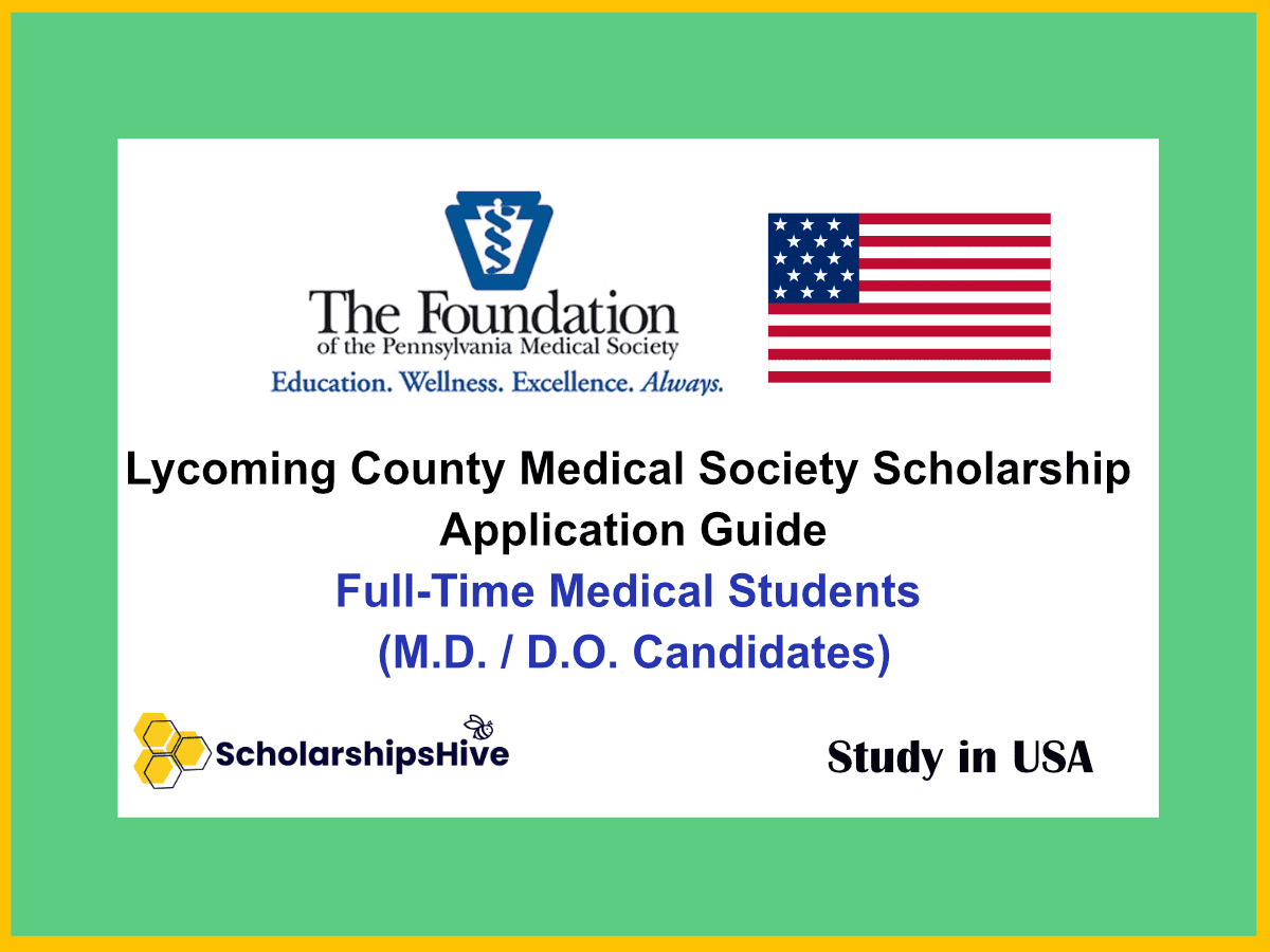 Lycoming County Medical Society Scholarship Application Guide