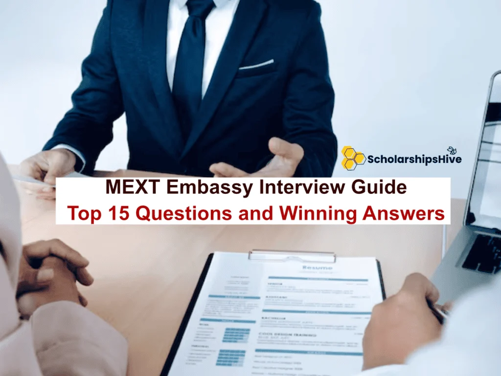 MEXT Embassy Interview Guide: Top 15 Questions and Winning Answers
