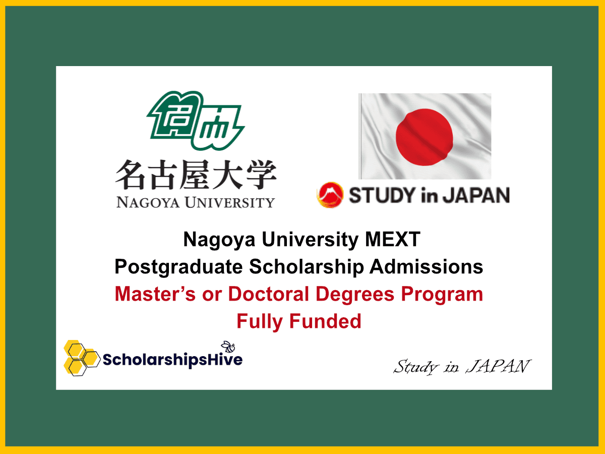 Nagoya University MEXT Postgraduate Scholarship Admissions
