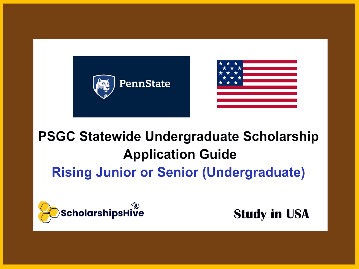 PSGC Statewide Undergraduate Scholarship Application Guide