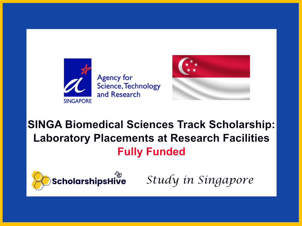 SINGA Biomedical Sciences Track Scholarship: Laboratory Placements at World-Class Research Facilities, Singapore | Fully Funded