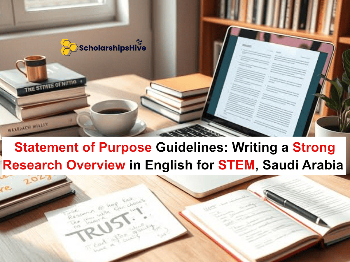 Statement of Purpose (SOP) Guidelines: Writing a Strong Research Overview in English for STEM, Saudi Arabia