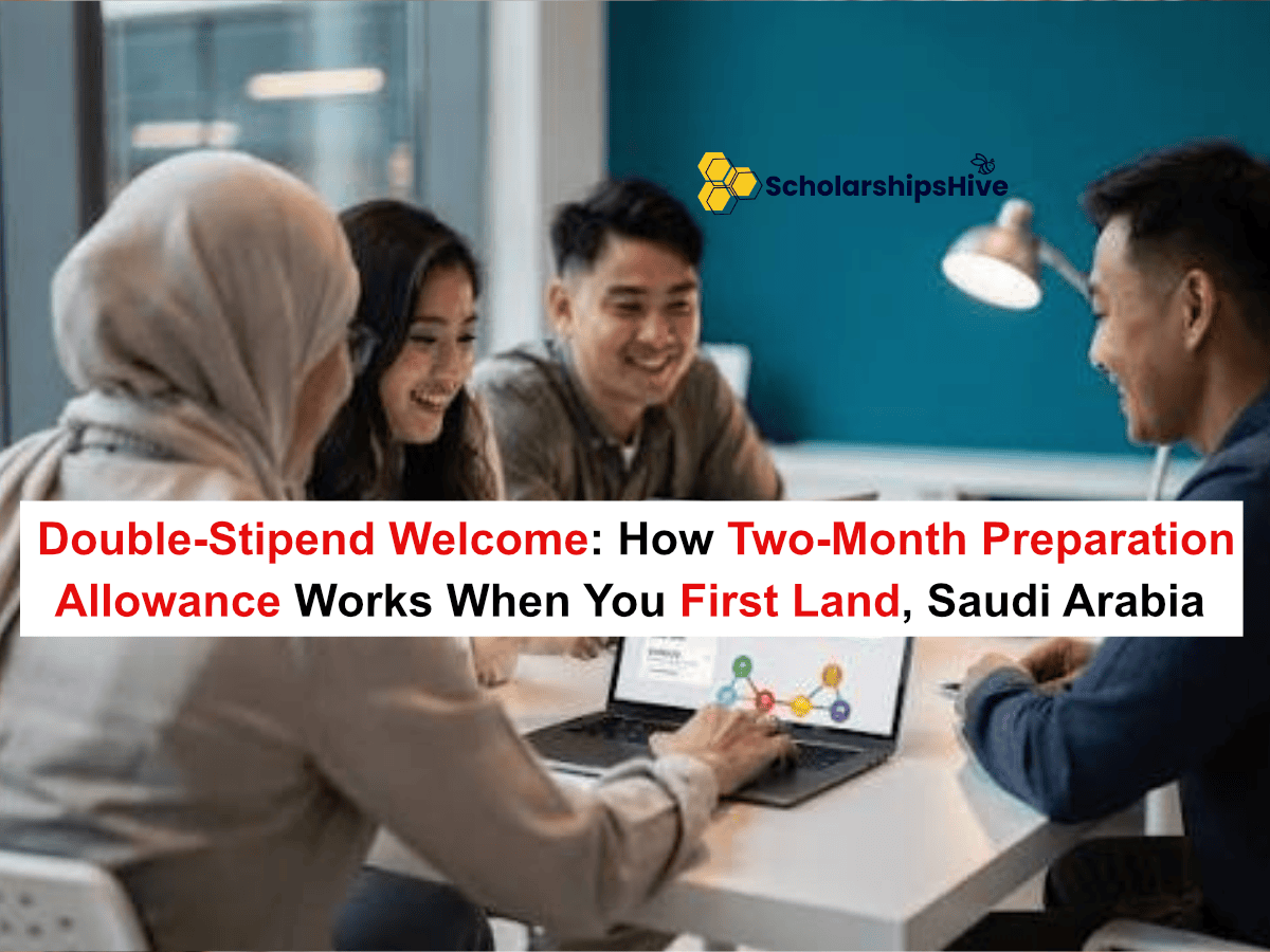 The Double-Stipend Welcome: How the Two-Month Preparation Allowance Works When You First Land, Saudi Arabia | Fully Funded