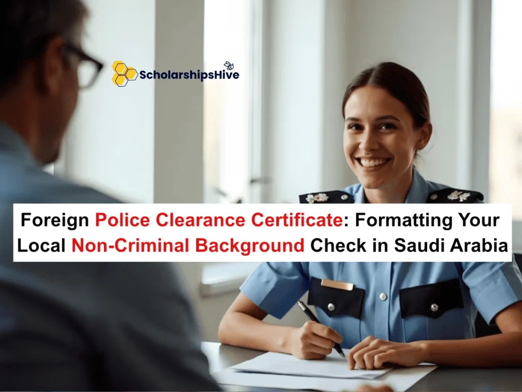 The Foreign Police Clearance Certificate: Formatting Your Local Non-Criminal Background Check in Saudi Arabia