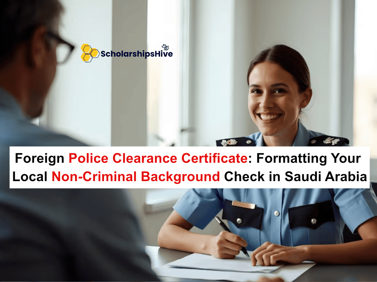 The Foreign Police Clearance Certificate: Formatting Your Local Non-Criminal Background Check in Saudi Arabia