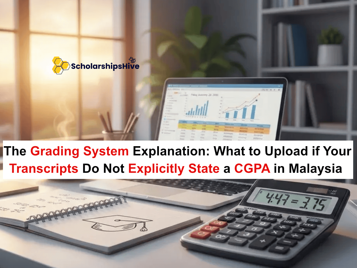 The Grading System Explanation: What to Upload if Your Transcripts Do Not Explicitly State a CGPA in Malaysia