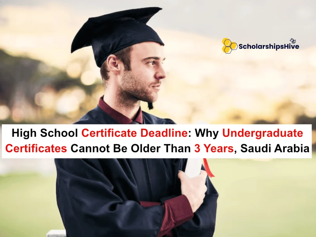 The High School Certificate Deadline: Why Undergraduate Certificates Cannot Be Older Than 3 Years, Saudi Arabia