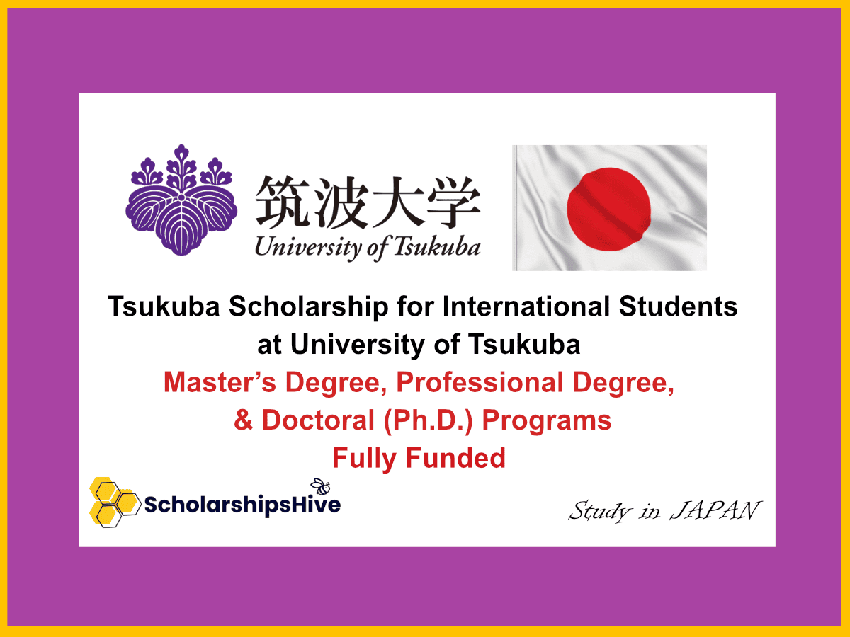 Tsukuba Scholarship for International Students at University of Tsukuba