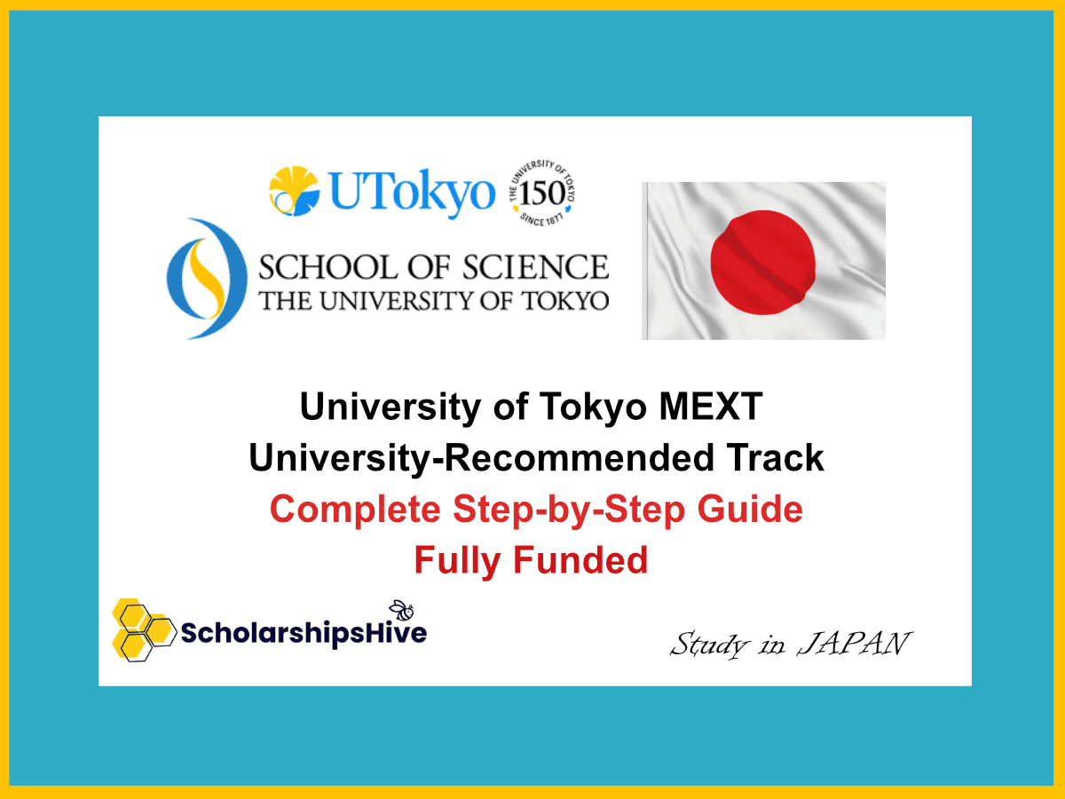 University of Tokyo MEXT University-Recommended Track Japan