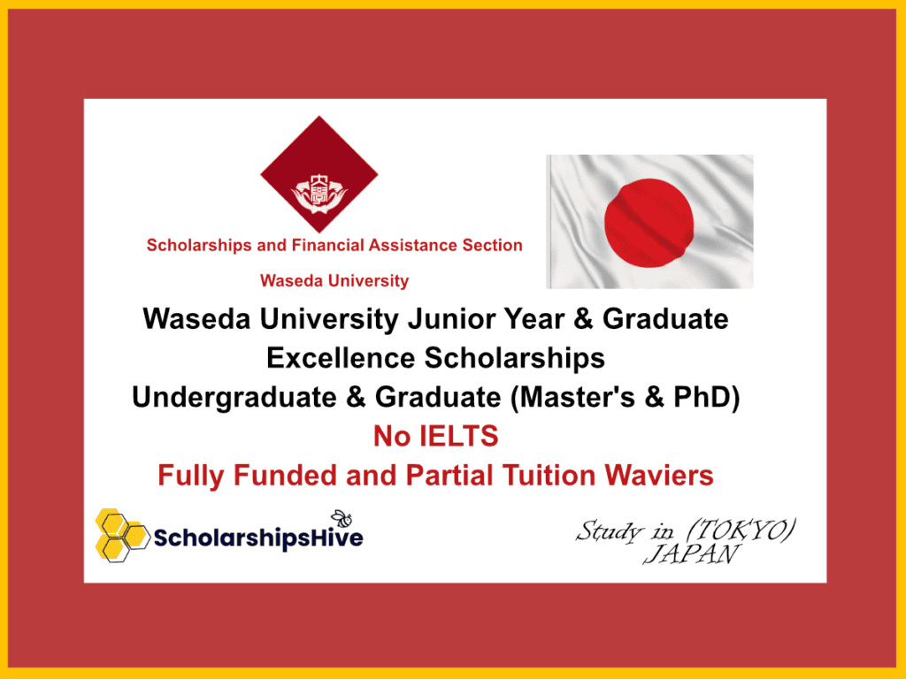 Waseda University Junior Year & Graduate Excellence Scholarships
