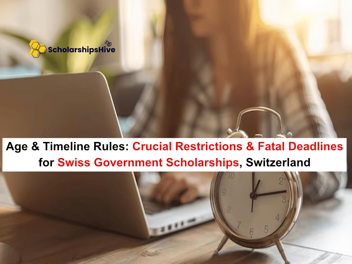 Age & Timeline Rules: Crucial Restrictions and Fatal Deadlines for Swiss Government Excellence Scholarships, Switzerland | Fully Funded