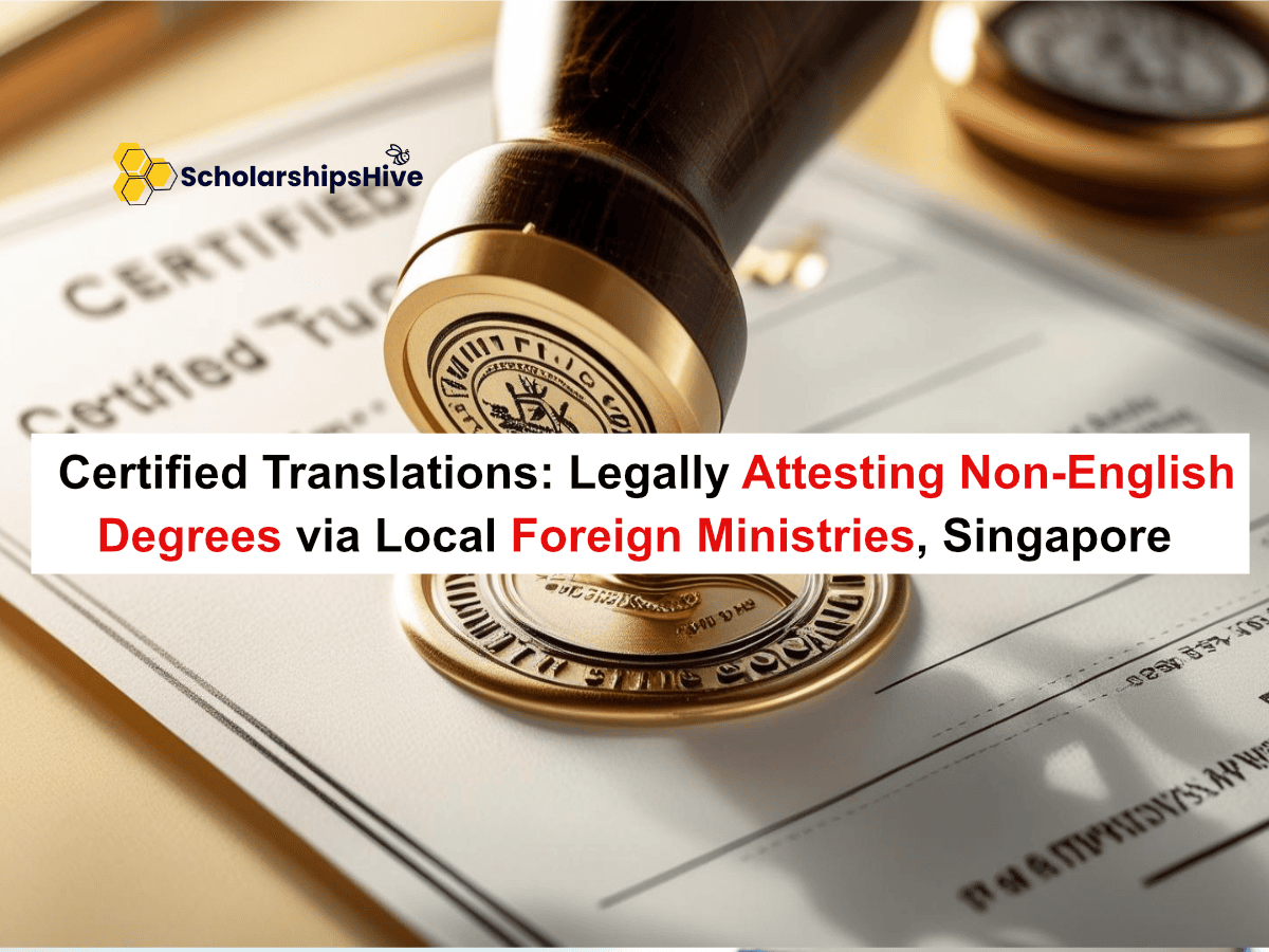 Certified Translations: Legally Attesting Non-English Degrees via Local Foreign Ministries, Singapore | Fully Funded