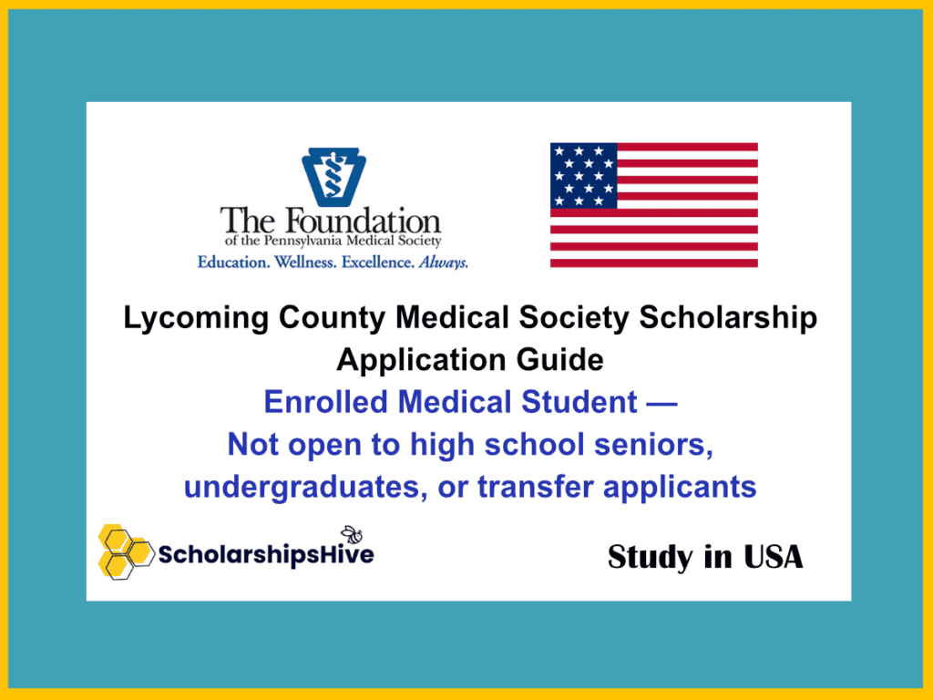 Lycoming County Medical Society Scholarship