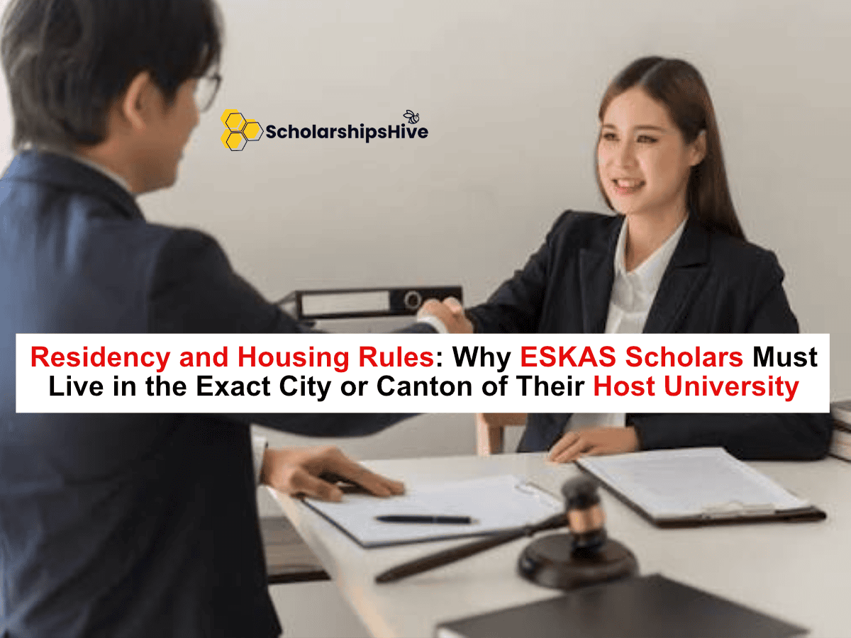 Residency and Housing Rules: Why ESKAS Scholars Must Live in the Exact City or Canton of Their Host University, Switzerland