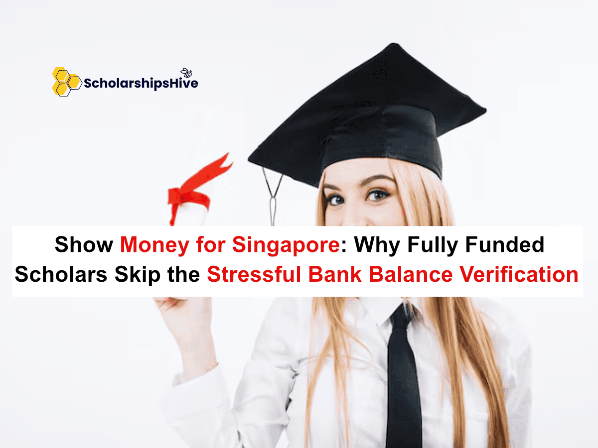 Show Money for Singapore: Why Fully Funded Scholars Skip the Stressful Bank Balance Verification