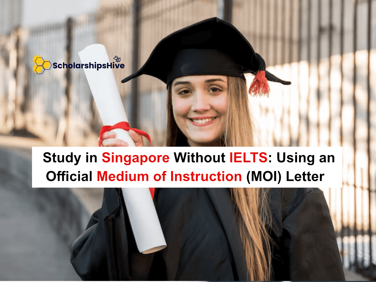 Study in Singapore Without IELTS: Using an Official Medium of Instruction (MOI) Letter | Fully Funded