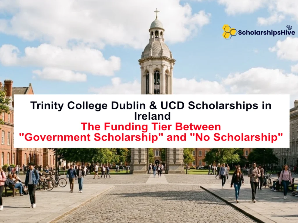 Trinity College Dublin & UCD Scholarships Ireland: The Funding Tier Between "Government Scholarship" and "No Scholarship"